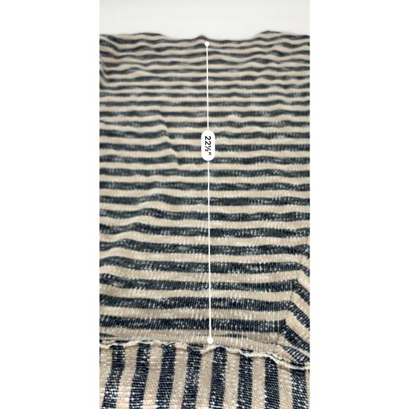 Soft Surroundings Beige Gray Striped Sweater Women’s - Picture 5 of 7